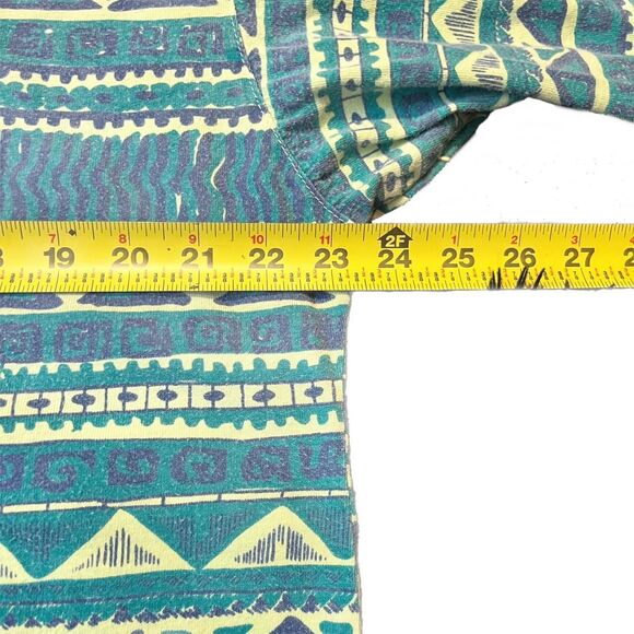 Vintage 80 SpotSport European Beach Multi Green colors Surfwear T Shirt Sz M ~ L - Picture 8 of 8